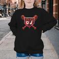 Chocolate 67 Drip Baseball Valentine Love Sports Youth Crewneck Sweatshirt