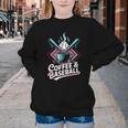 Coffee And Baseball Baseball Player Youth Crewneck Sweatshirt