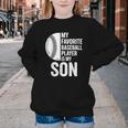 Cute Favorite Baseball Player Is My Son Women Men Youth Crewneck Sweatshirt Cute Favorite Baseball Player Is My Son Women Men Youth Crewneck Sweatshirt