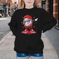 Dabbing Baseball Drip Ice Cream Youth Boy Valentines Day Youth Crewneck Sweatshirt