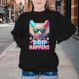 Drip Happens Baseball Ice Cream Bat And Ball With Sunglasses Youth Crewneck Sweatshirt Drip Happens Baseball Ice Cream Bat And Ball With Sunglasses Youth Crewneck Sweatshirt