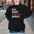 Eat Sleep Baseball Repeat Baseball Player Youth Crewneck Sweatshirt Eat Sleep Baseball Repeat Baseball Player Youth Crewneck Sweatshirt