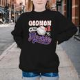 GodMom Rookie Of Year 1st Birthday Baseball Theme Matching Youth Crewneck Sweatshirt GodMom Rookie Of Year 1st Birthday Baseball Theme Matching Youth Crewneck Sweatshirt