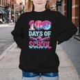 Happy 100 Days Of School Game Day Baseball Ice Cream Drip Youth Crewneck Sweatshirt