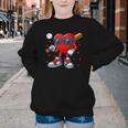 Heart Love Baseball Valentine Outfit Men Boy Youth Crewneck Sweatshirt
