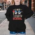 I Hit 100 Days Of School Baseball Kids Boy Teacher 100th Day Youth Crewneck Sweatshirt I Hit 100 Days Of School Baseball Kids Boy Teacher 100th Day Youth Crewneck Sweatshirt