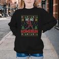 Ho Ho Homerun Xmas Sports Player Baseball Ugly Christmas Youth Crewneck Sweatshirt Ho Ho Homerun Xmas Sports Player Baseball Ugly Christmas Youth Crewneck Sweatshirt