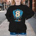 Ice Cream Baseball Glove 8th Birthday Edition Youth Crewneck Sweatshirt Ice Cream Baseball Glove 8th Birthday Edition Youth Crewneck Sweatshirt
