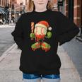 Ice Cream Drip Baseball Christmas Baseball Drip Candy Cane Youth Crewneck Sweatshirt