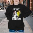 It's My 12th Birthday Baseball Softball Heart 12 Year Old Youth Crewneck Sweatshirt