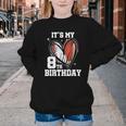 It's My 8th Birthday Baseball Football Heart 8 Year Old Youth Crewneck Sweatshirt It's My 8th Birthday Baseball Football Heart 8 Year Old Youth Crewneck Sweatshirt