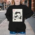 Japanese Grumpy Frog Baseball Player Baseball Youth Crewneck Sweatshirt