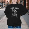 Jesus Saves Shirt Religious Christian Faith Baseball Youth Crewneck Sweatshirt Jesus Saves Shirt Religious Christian Faith Baseball Youth Crewneck Sweatshirt
