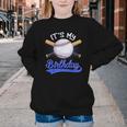 Kids 8th Baseball Birthday Party Boys Sport Fan 8 Years Old Youth Crewneck Sweatshirt