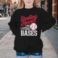 Kids Stealing Hearts Cute Baseball Boys Youth Crewneck Sweatshirt