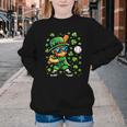 Leprechaun Playing Baseball Happy St Patricks Day Men Boys Youth Crewneck Sweatshirt