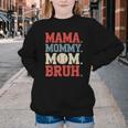 Mama Mommy Mom Bruh Baseball For Women Grandma Mother's Day Youth Crewneck Sweatshirt Mama Mommy Mom Bruh Baseball For Women Grandma Mother's Day Youth Crewneck Sweatshirt