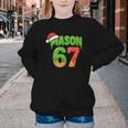Mason 67 Christmas Ice Cream Drip Meme Six Seven Baseball Youth Crewneck Sweatshirt