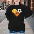 Mom Sports Heart Soccer Basketball Baseball Softball Youth Crewneck Sweatshirt Mom Sports Heart Soccer Basketball Baseball Softball Youth Crewneck Sweatshirt