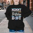 Mommy Of The Birthday Boy Baseball Ice Cream Drip Matching Youth Crewneck Sweatshirt