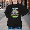 Nanny Of The Birthday Boy Baseball Football Colorful Youth Crewneck Sweatshirt Nanny Of The Birthday Boy Baseball Football Colorful Youth Crewneck Sweatshirt