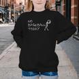 No Baseball Today Sad Stickman Sports Fan Youth Crewneck Sweatshirt