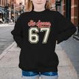 Number 67 Meme Six Seven Baseball Style Kids Boy Teen Youth Crewneck Sweatshirt Number 67 Meme Six Seven Baseball Style Kids Boy Teen Youth Crewneck Sweatshirt