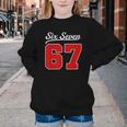 Number 67 Numbered Six Seven Baseball Jersey Style Team 67 Youth Crewneck Sweatshirt Number 67 Numbered Six Seven Baseball Jersey Style Team 67 Youth Crewneck Sweatshirt
