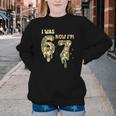 Retro I Was 6 Now I'm 7 Camo 67 Ice Cream Drip Baseball Youth Crewneck Sweatshirt