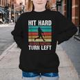Retro Hit Hard Run Fast Turn Left Baseball Lover Youth Crewneck Sweatshirt Retro Hit Hard Run Fast Turn Left Baseball Lover Youth Crewneck Sweatshirt