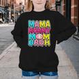 Retro Mama Mommy Mom Bruh Baseball Women Girls Youth Crewneck Sweatshirt Retro Mama Mommy Mom Bruh Baseball Women Girls Youth Crewneck Sweatshirt