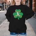 Retro Shamrock Baseball St Patricks Day Men Women Boys Girls Youth Crewneck Sweatshirt