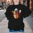 Retro Vintage Baseball Hot Dogs Youth Crewneck Sweatshirt