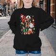 Santa Baseball Football Soccer Pajamas Ho Ho Christmas Xmas Youth Crewneck Sweatshirt Santa Baseball Football Soccer Pajamas Ho Ho Christmas Xmas Youth Crewneck Sweatshirt