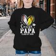 Senior Papa Class Of 2026 Baseball Softball Graduation Heart Youth Crewneck Sweatshirt Senior Papa Class Of 2026 Baseball Softball Graduation Heart Youth Crewneck Sweatshirt