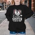 Senior Sister Class Of 2026 Baseball Graduation Heart Youth Crewneck Sweatshirt Senior Sister Class Of 2026 Baseball Graduation Heart Youth Crewneck Sweatshirt