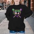 Six Seven Mardi Gras Baseball Sports Party Youth Crewneck Sweatshirt Six Seven Mardi Gras Baseball Sports Party Youth Crewneck Sweatshirt