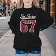 Six Seven Meme Boys Girls Kids 67 Baseball Jersey Youth Crewneck Sweatshirt