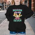 Six Seven Meme Mason Ice Cream Drip Baseball Number 67 Youth Crewneck Sweatshirt Six Seven Meme Mason Ice Cream Drip Baseball Number 67 Youth Crewneck Sweatshirt