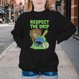 Spooky Zombie Respect The Drip Baseball Halloween Youth Crewneck Sweatshirt Spooky Zombie Respect The Drip Baseball Halloween Youth Crewneck Sweatshirt