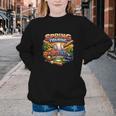 Spring Training 2026 Baseball Fan Retro Palm Cactus Youth Crewneck Sweatshirt