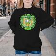 St Patrick Day Baseball Drip Ice Cream Baseball Home Plate Youth Crewneck Sweatshirt