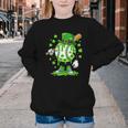 St Patricks Day Shamrock Baseball Drip Icecream Irish Boys Youth Crewneck Sweatshirt