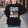 Stealing Hearts Like I Steal Bases Baseball Valentines Youth Crewneck Sweatshirt Stealing Hearts Like I Steal Bases Baseball Valentines Youth Crewneck Sweatshirt