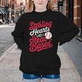 Stealing Hearts Like I Steal Bases Cute Baseball Boys Youth Crewneck Sweatshirt Stealing Hearts Like I Steal Bases Cute Baseball Boys Youth Crewneck Sweatshirt