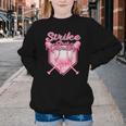 Strike Out Breast Cancer Baseball Drip For Boys Youth Youth Crewneck Sweatshirt Strike Out Breast Cancer Baseball Drip For Boys Youth Youth Crewneck Sweatshirt