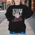 Strike Out Breast Cancer Baseball Warrior Youth Crewneck Sweatshirt Strike Out Breast Cancer Baseball Warrior Youth Crewneck Sweatshirt