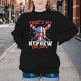 That's My Nephew Out There Baseball Cream Drip Crossed Bat Youth Crewneck Sweatshirt