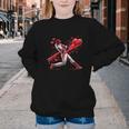 Valentine Baseball Player Drip Youth Crewneck Sweatshirt Valentine Baseball Player Drip Youth Crewneck Sweatshirt