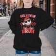 Valentines Day Baseball Six Seven 67 Meme Heart Baseball Dab Youth Crewneck Sweatshirt